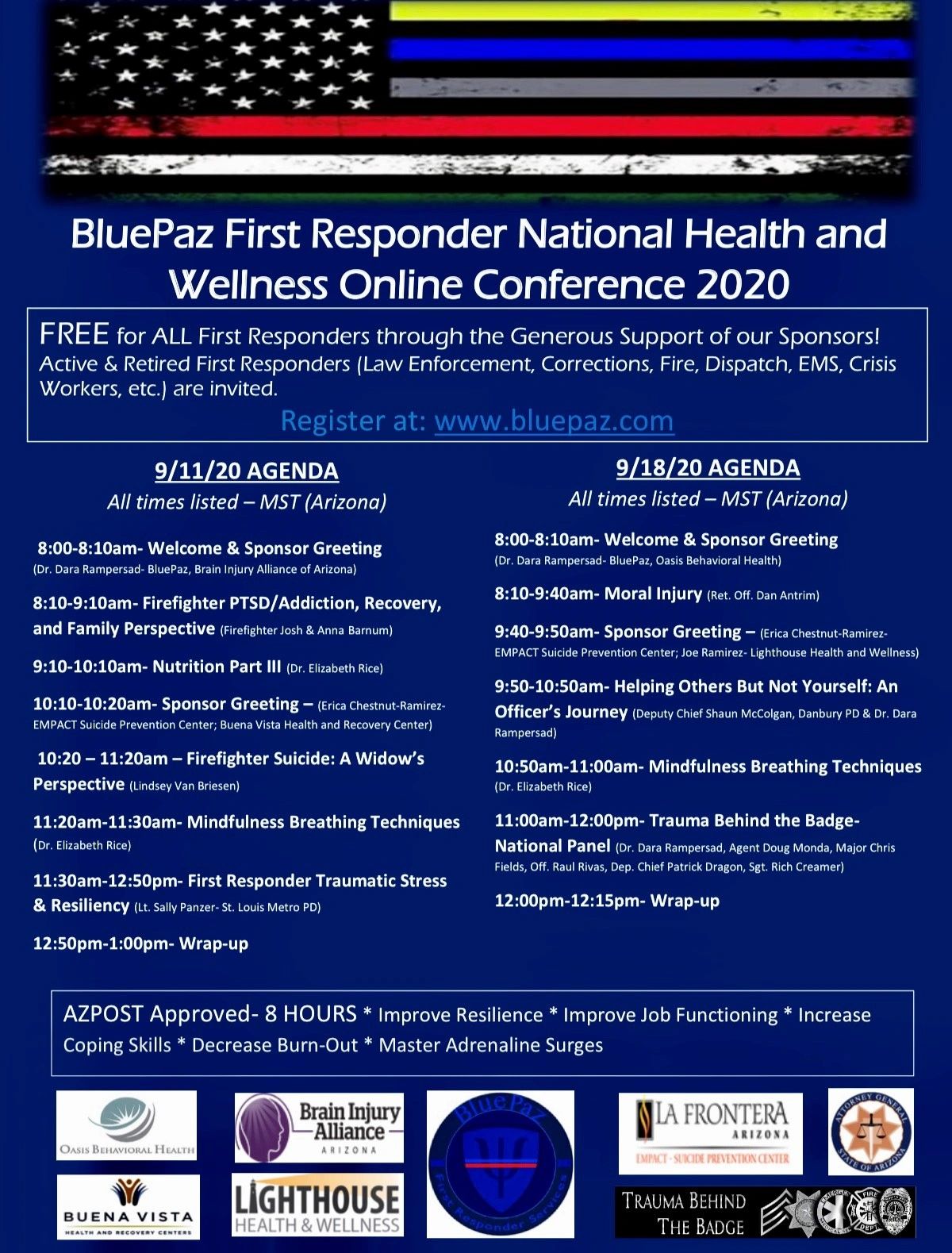 BluePaz 2020 Online First Responder Conference